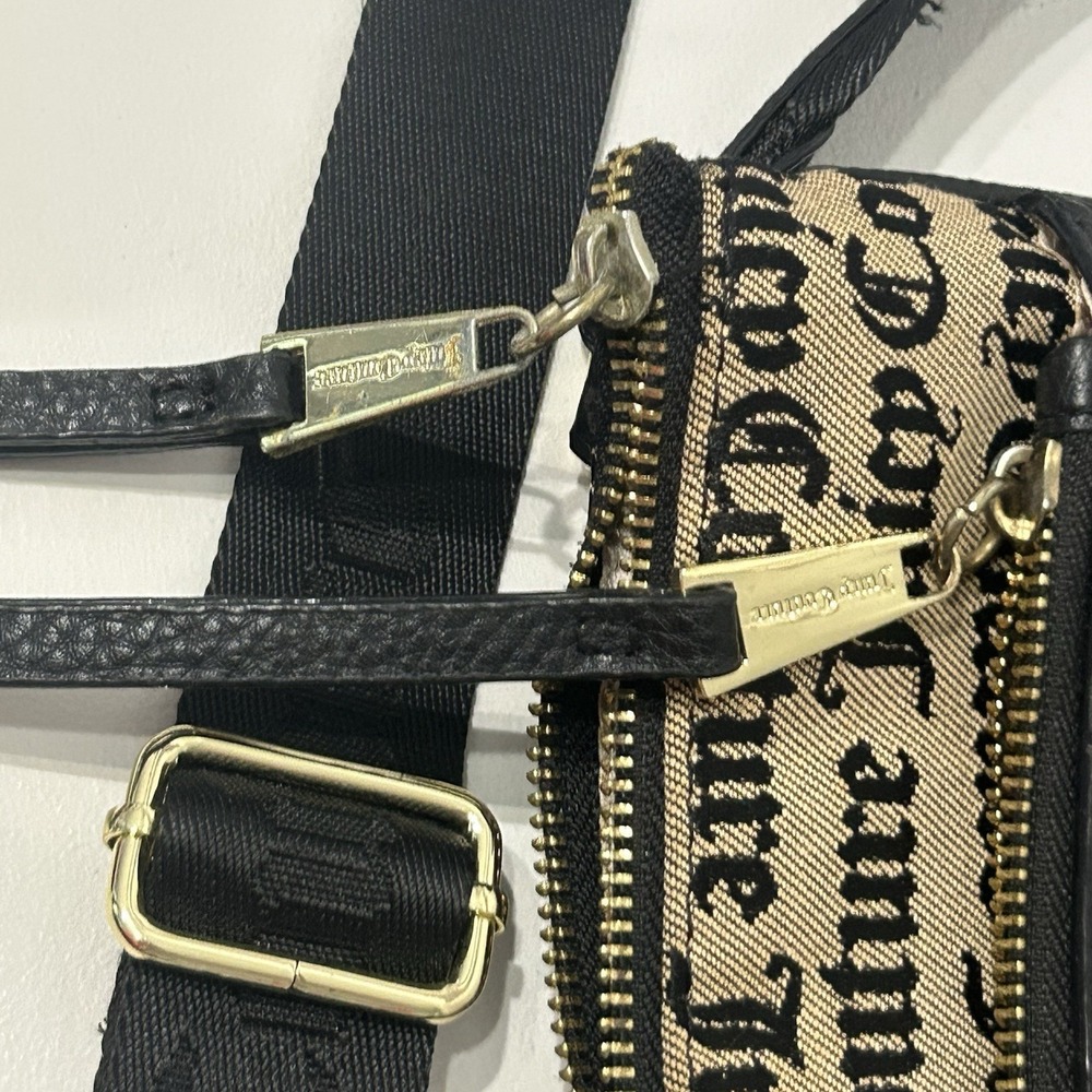 Y2K Juicy Couture Embellished Purse Crossbody Bag Logo Heart Gold Hardware Bling - Picture 9 of 16